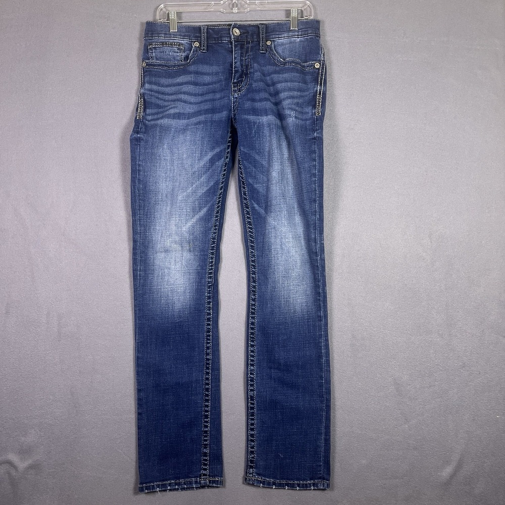 BKE Alec Jeans Mens 30x32 Blue Straight Leg Stretch Denim Dark Wash Pants